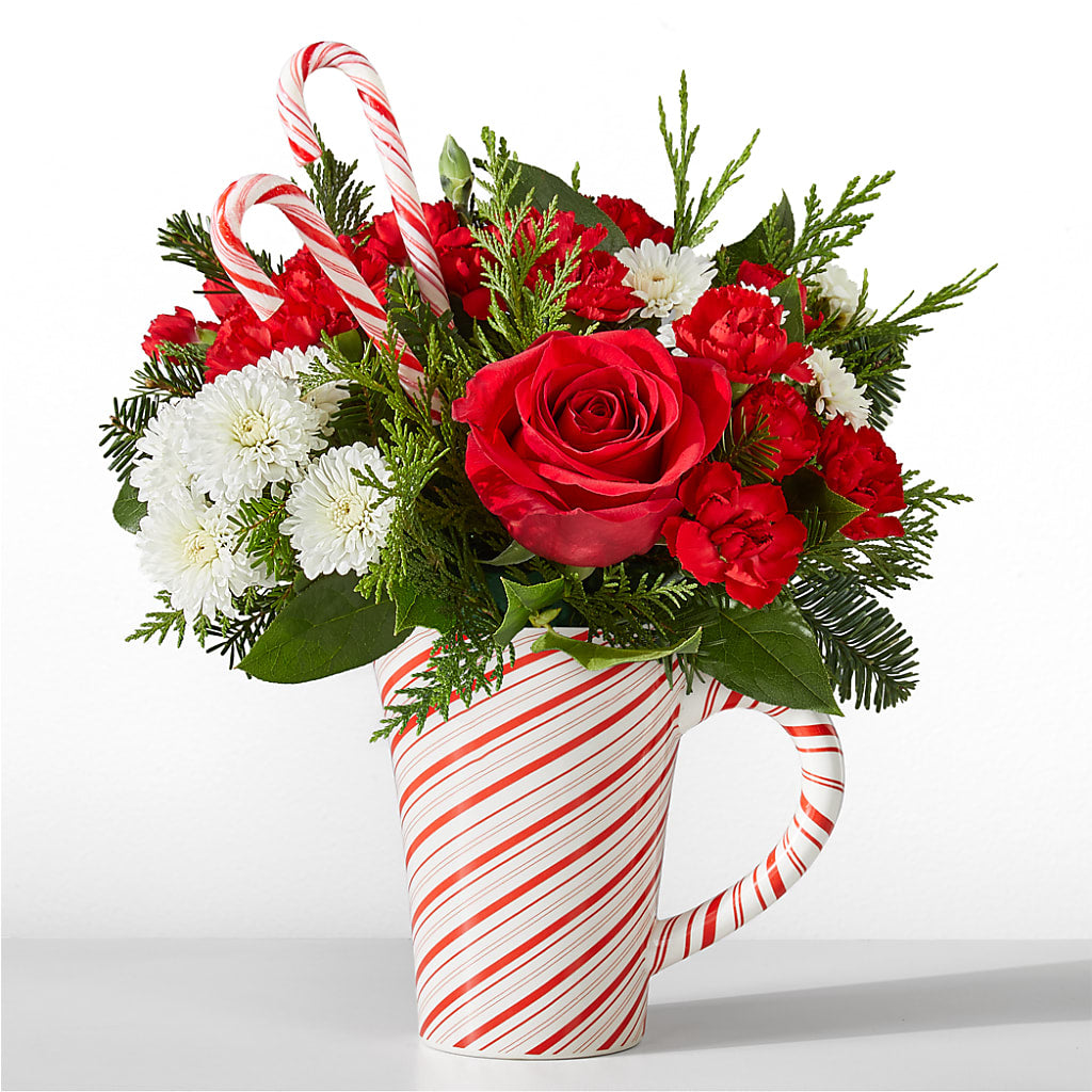 Peppermint Swirl Mug – MARE'S FLOWER SHOP, Las Vegas NV