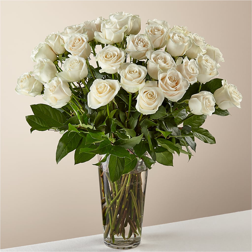 Long Stem White Rose Bouquet – MARE'S FLOWER SHOP, Las Vegas NV