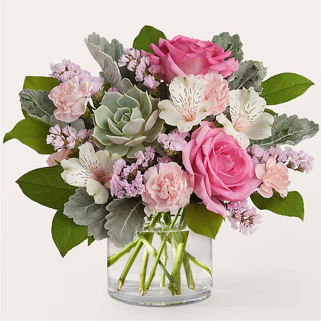 Dusty Rose Bouquet – MARE'S FLOWER SHOP, Las Vegas NV