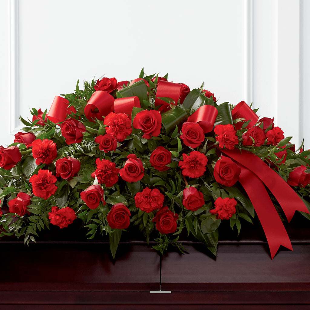 Tribute of Life Casket Spray – MARE'S FLOWER SHOP, Las Vegas NV