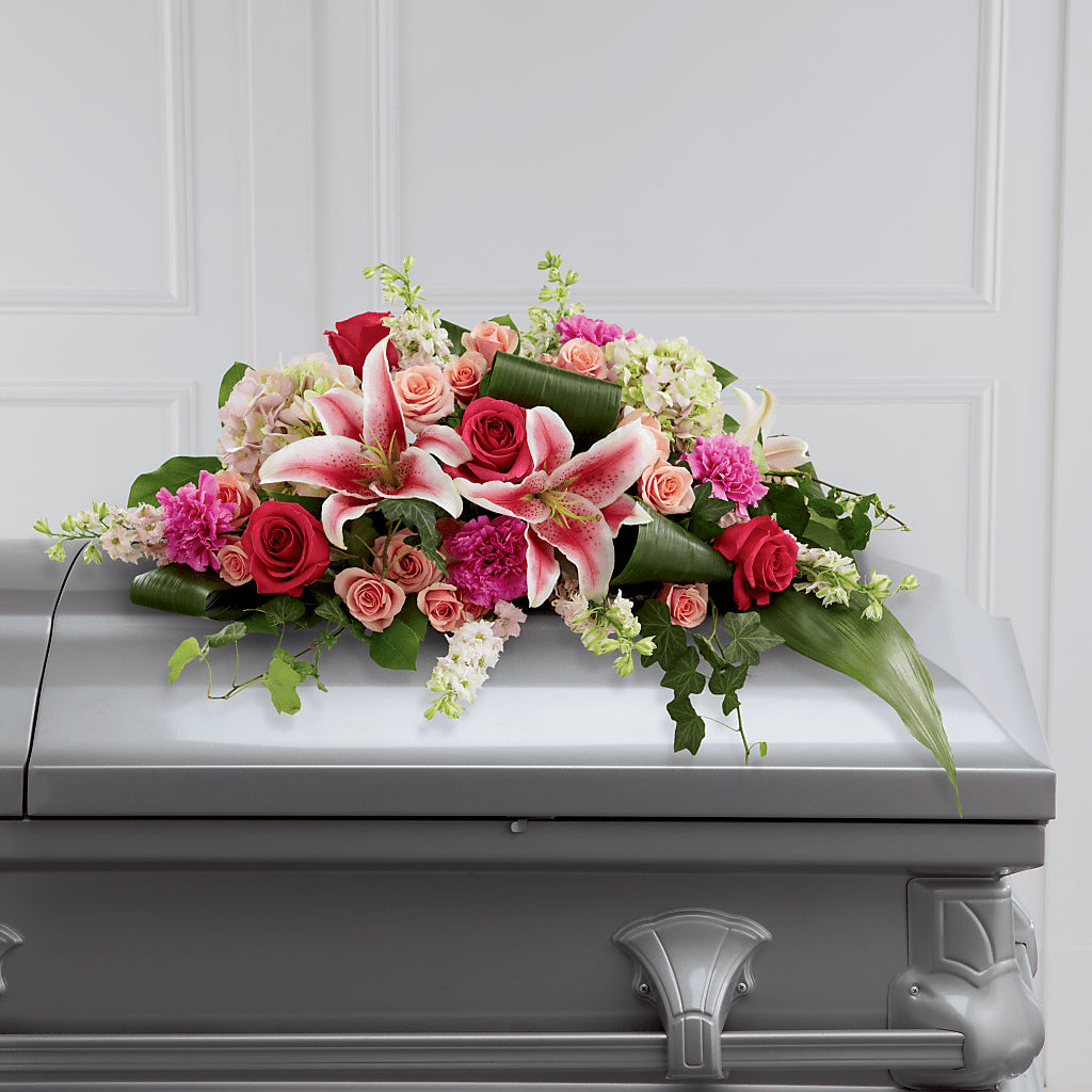 Splendid Grace Casket Spray – MARE'S FLOWER SHOP, Las Vegas NV