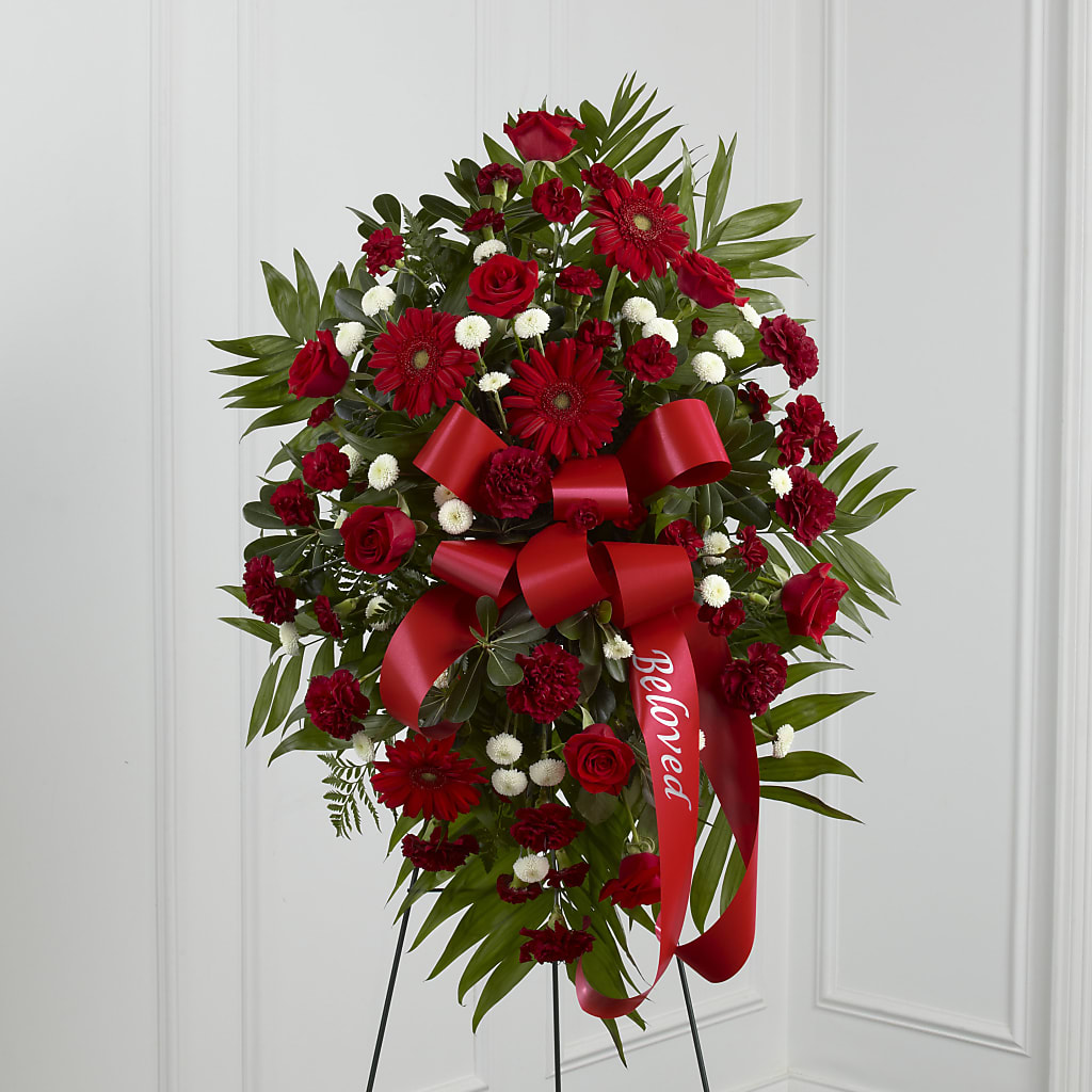 Treasured Memories Standing Spray – MARE'S FLOWER SHOP, Las Vegas NV