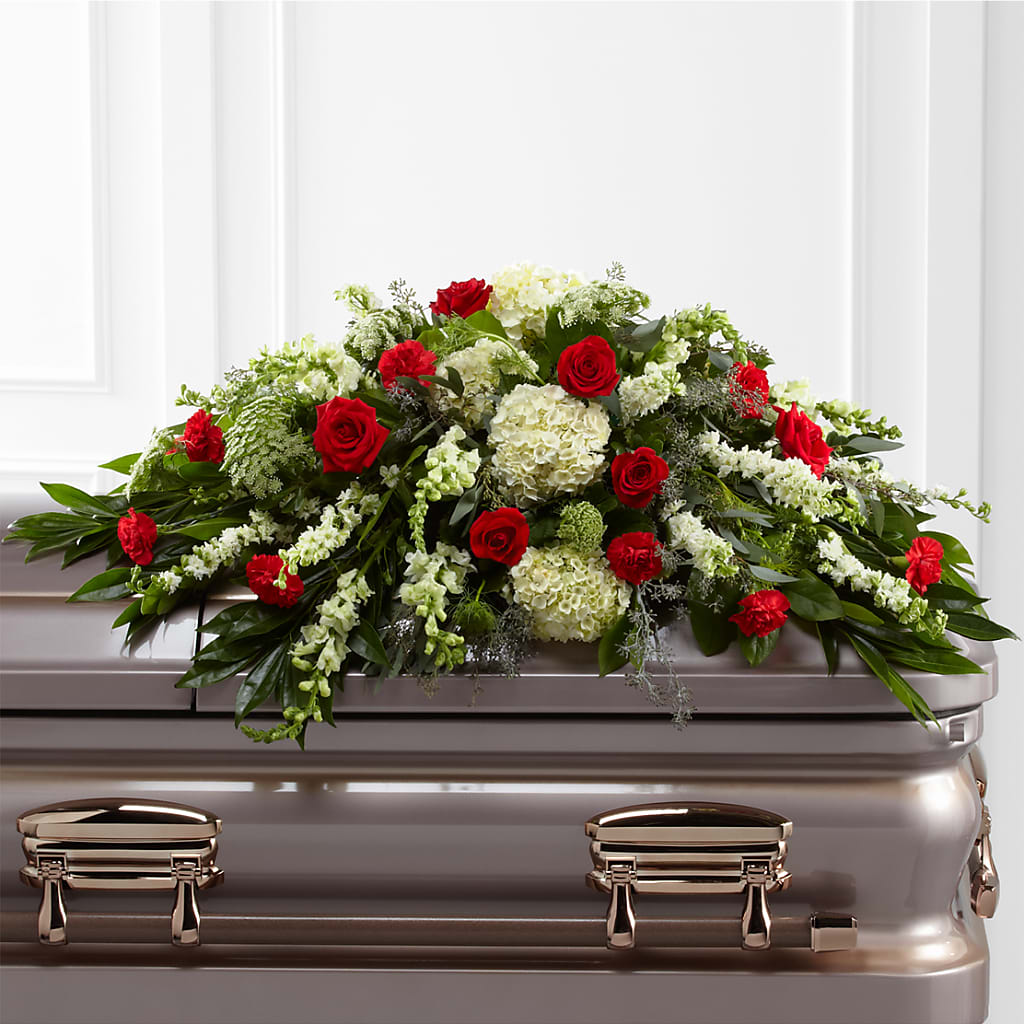 Sincerity Casket Spray – MARE'S FLOWER SHOP, Las Vegas NV