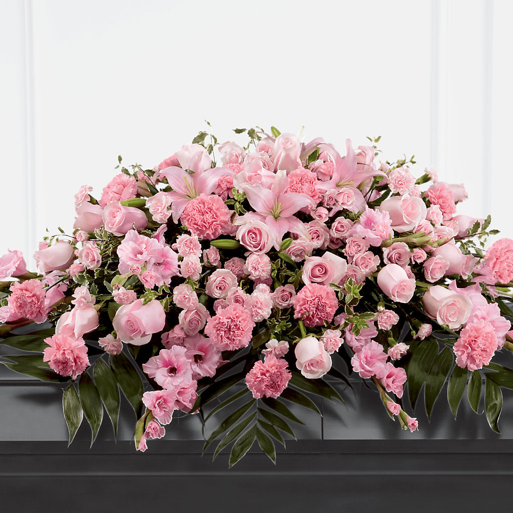 Garden of Comfort Casket Spray (Standard) – MARE'S FLOWER SHOP, Las Vegas NV