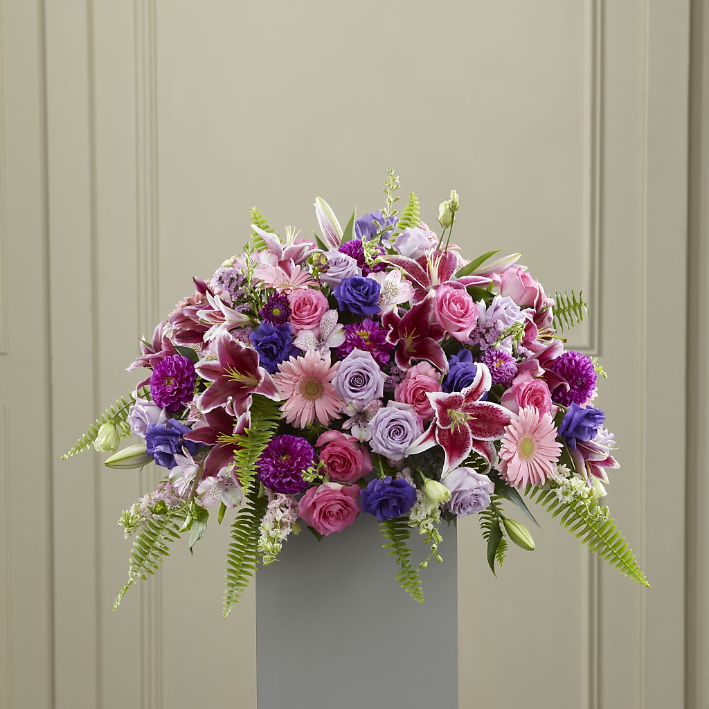Fare Thee Well Pedestal – MARE'S FLOWER SHOP, Las Vegas NV
