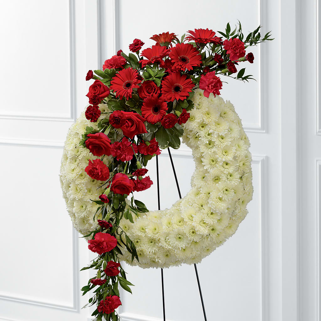 Graceful Tribute Wreath – MARE'S FLOWER SHOP, Las Vegas NV