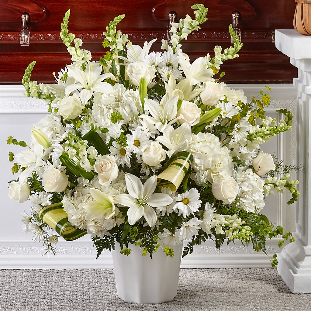 Thoughts of Tranquility Floor Basket – MARE'S FLOWER SHOP, Las Vegas NV