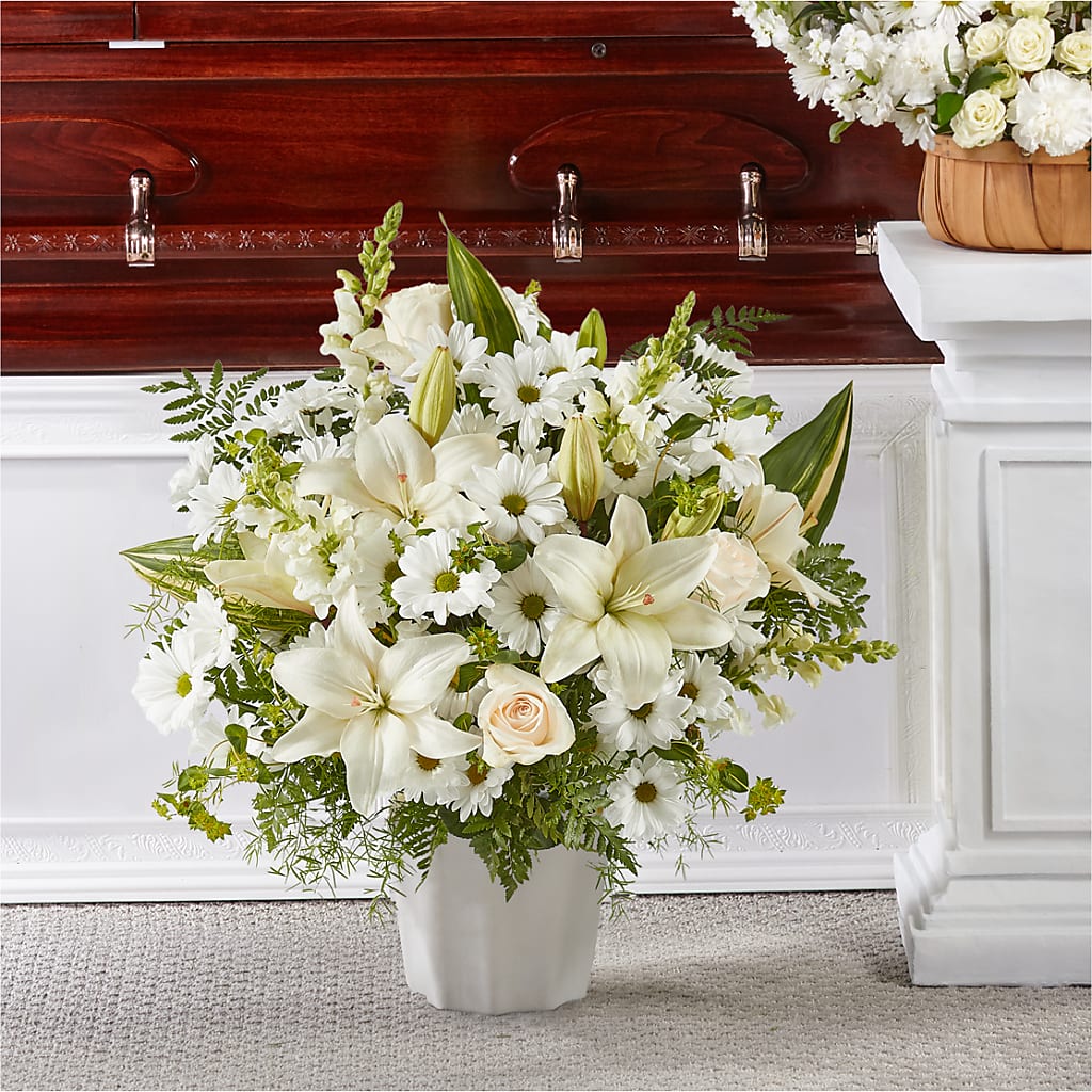 Thoughts of Tranquility Floor Basket – MARE'S FLOWER SHOP, Las Vegas NV