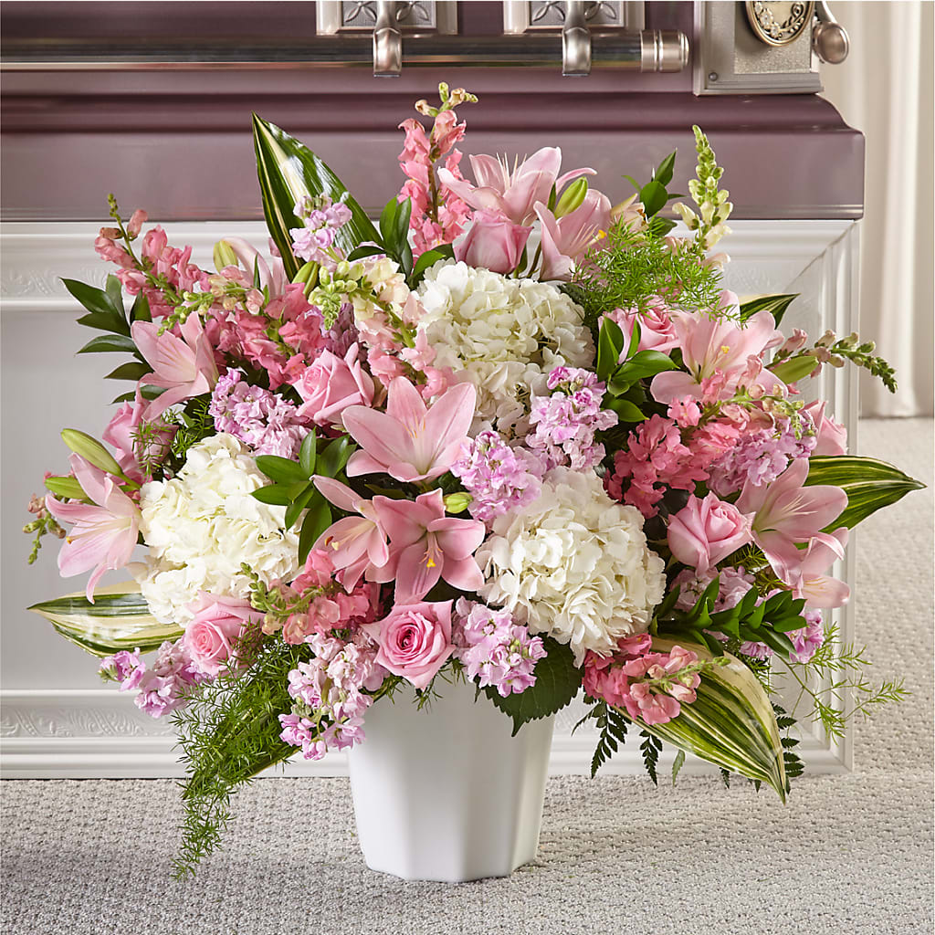 Simply Serene Floor Basket – MARE'S FLOWER SHOP, Las Vegas NV
