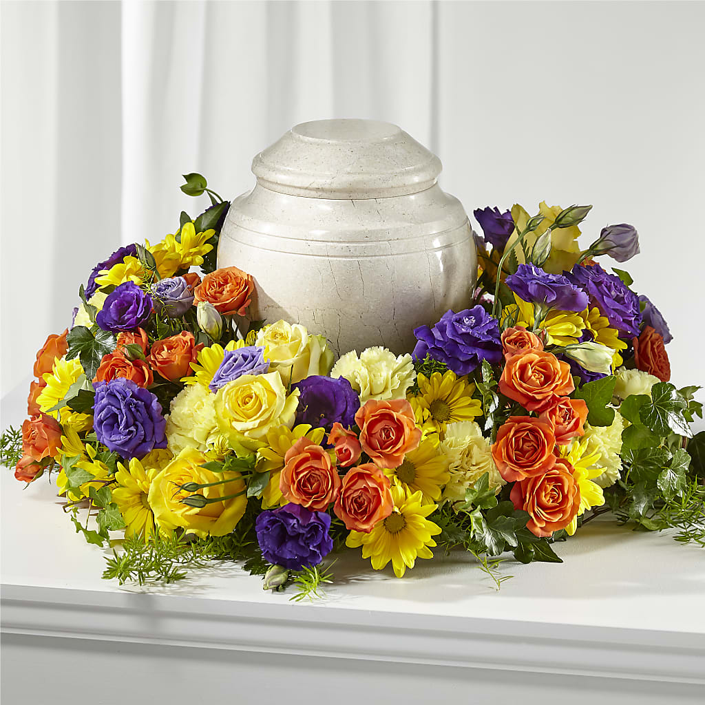 Blossoms of Remembrance Cremation Adornment – MARE'S FLOWER SHOP, Las Vegas NV