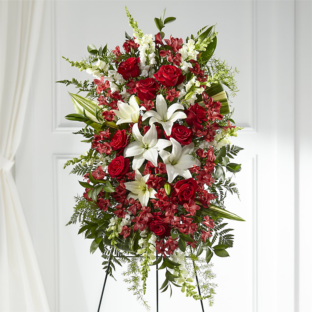 Everlasting Memory Standing Spray – MARE'S FLOWER SHOP, Las Vegas NV