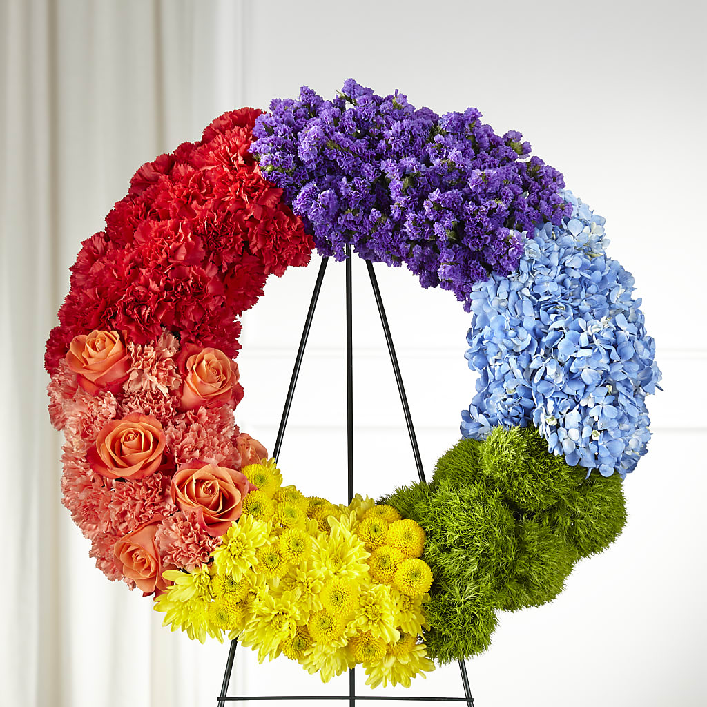 Circle of Love Wreath – MARE'S FLOWER SHOP, Las Vegas NV