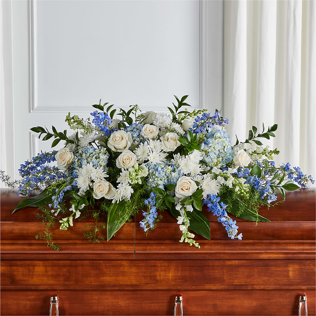 Timeless Essence Casket Spray – MARE'S FLOWER SHOP, Las Vegas NV