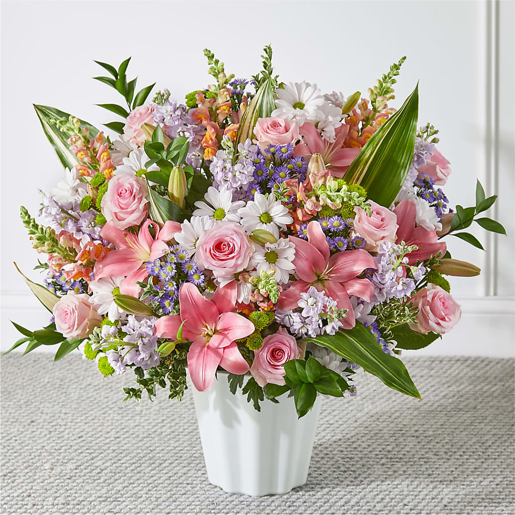 Abundant Compassion Floor Basket – MARE'S FLOWER SHOP, Las Vegas NV