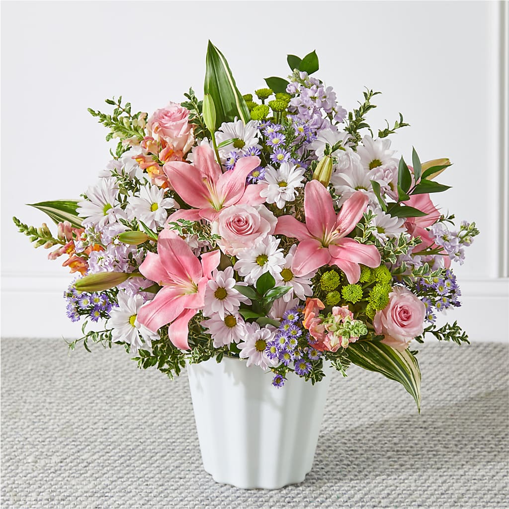 Abundant Compassion Floor Basket – MARE'S FLOWER SHOP, Las Vegas NV