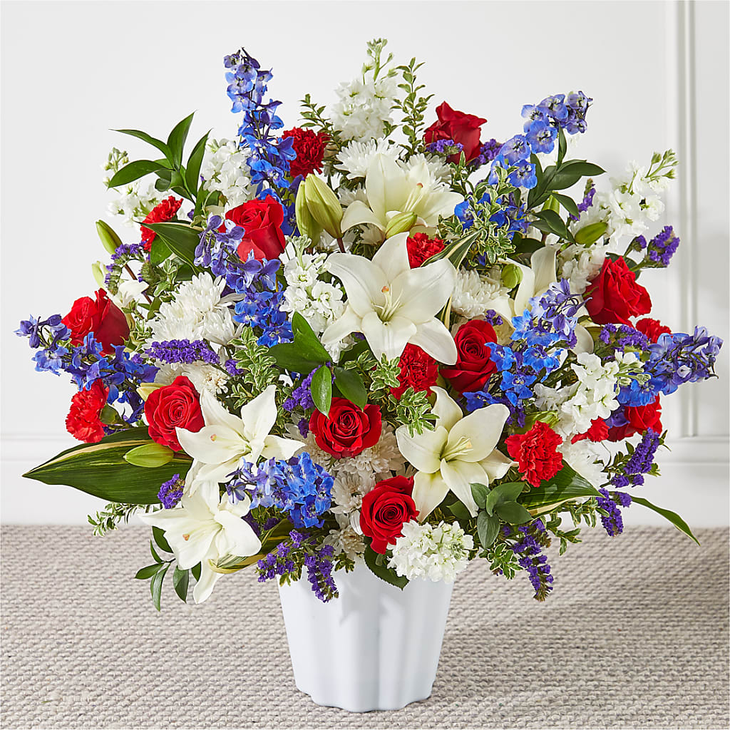 Consoled Floor Basket – MARE'S FLOWER SHOP, Las Vegas NV