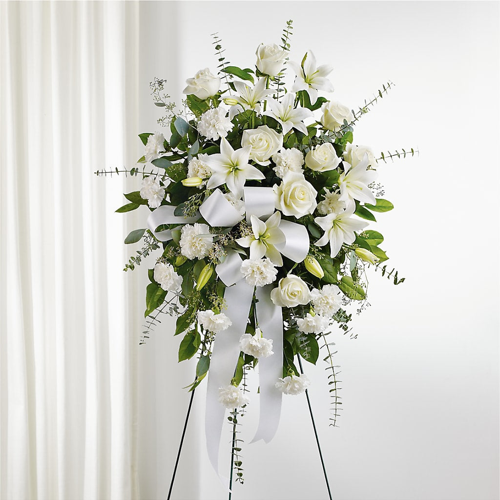 With Care Standing Spray – MARE'S FLOWER SHOP, Las Vegas NV