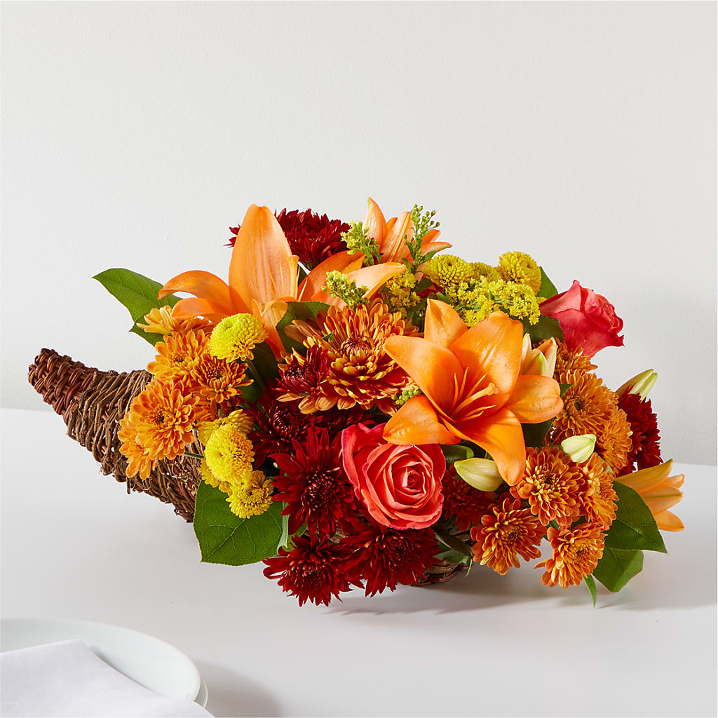 Bouquet of Blessings Cornucopia – MARE'S FLOWER SHOP, Las Vegas NV