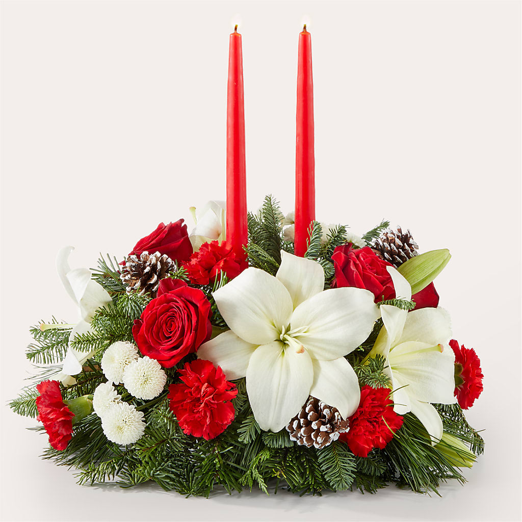 Seasonal Festivities Centerpiece – MARE'S FLOWER SHOP, Las Vegas NV