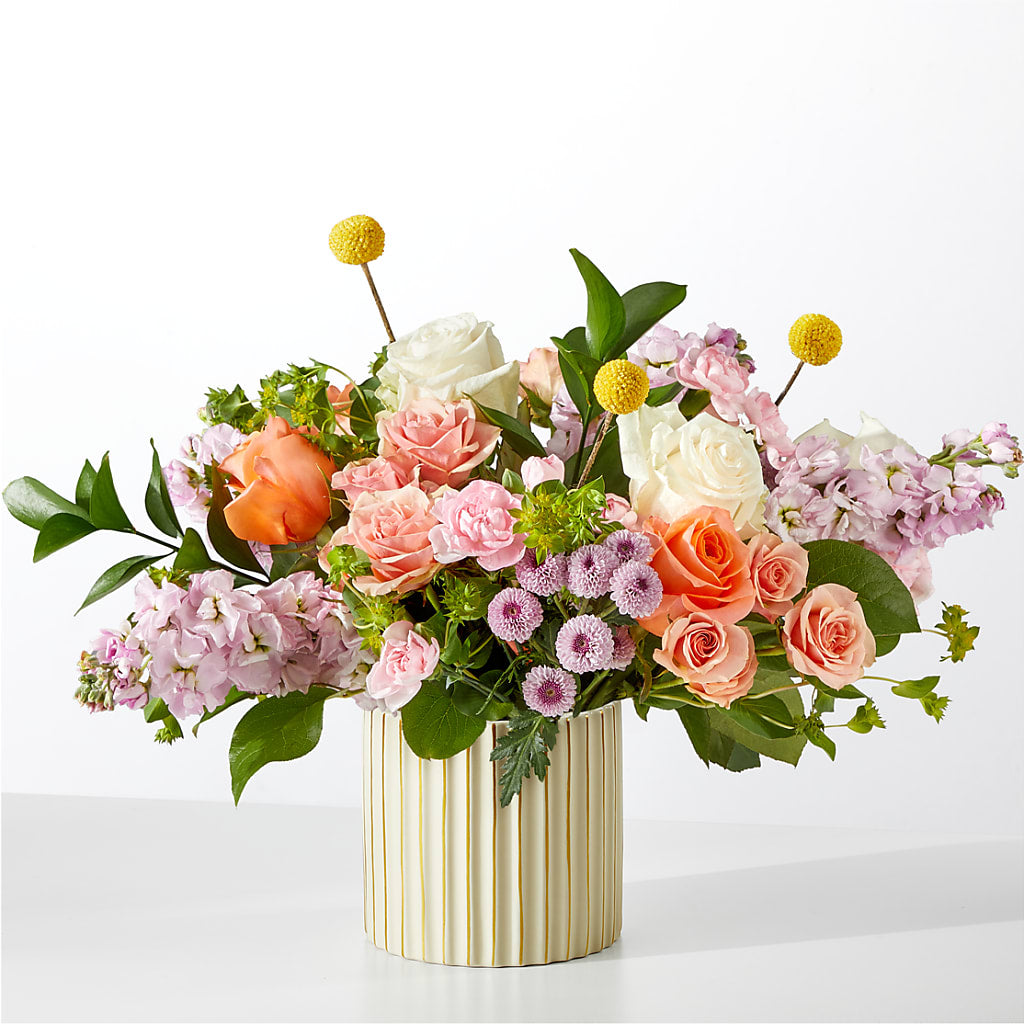 French Market Bouquet with Ivory Vase – MARE'S FLOWER SHOP, Las Vegas NV