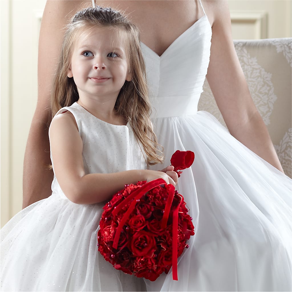 Pure at Heart Flower Girl Arrangement – MARE'S FLOWER SHOP, Las Vegas NV