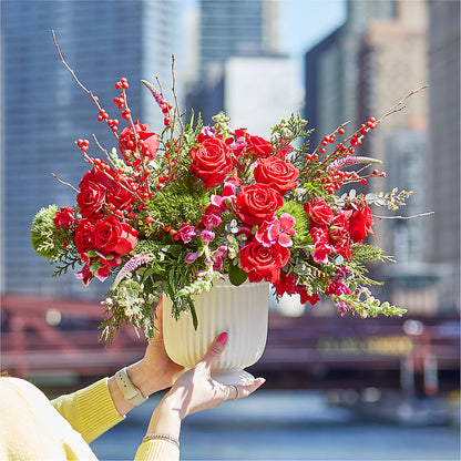 Big Red Bow Bouquet – MARE'S FLOWER SHOP, Las Vegas NV