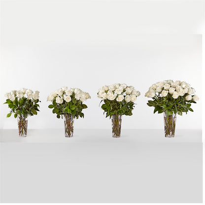 Long Stem White Rose Bouquet – MARE'S FLOWER SHOP, Las Vegas NV