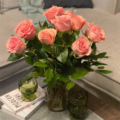 Long Stem Pink Rose Bouquet – MARE'S FLOWER SHOP, Las Vegas NV