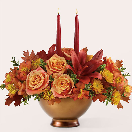Harvest Table Centerpiece – MARE'S FLOWER SHOP, Las Vegas NV