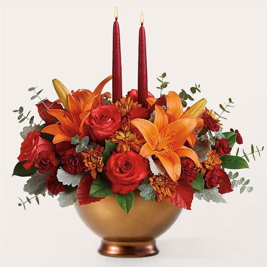 Fruits of Fall Centerpiece – MARE'S FLOWER SHOP, Las Vegas NV