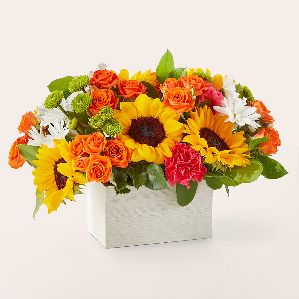 Sun-drenched Blooms Box Bouquet – MARE'S FLOWER SHOP, Las Vegas NV