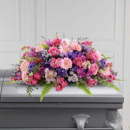 Glorious Garden Casket Spray – MARE'S FLOWER SHOP, Las Vegas NV