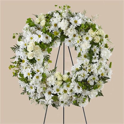 Faithful Wishes Wreath – MARE'S FLOWER SHOP, Las Vegas NV