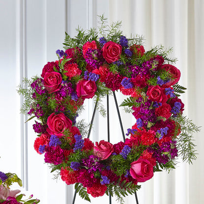 Calming Colors Wreath – MARE'S FLOWER SHOP, Las Vegas NV