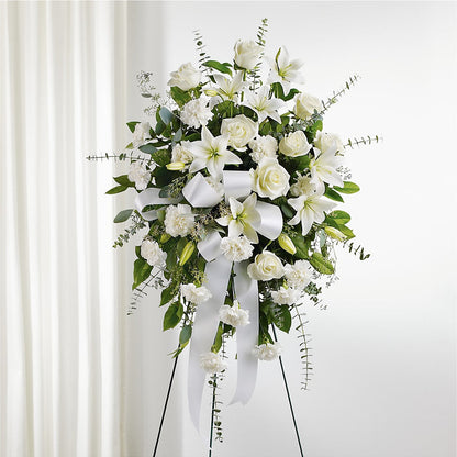 With Care Standing Spray – MARE'S FLOWER SHOP, Las Vegas NV