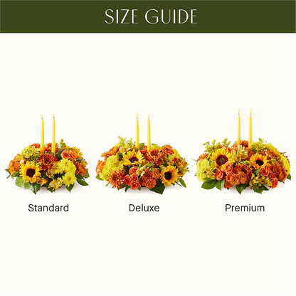 Autumn Harmony Centerpiece – MARE'S FLOWER SHOP, Las Vegas NV
