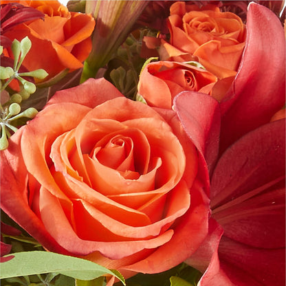 Crimson Leaves Bouquet – MARE'S FLOWER SHOP, Las Vegas NV