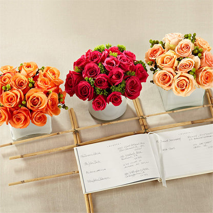 Dawn Rose Centerpiece – MARE'S FLOWER SHOP, Las Vegas NV