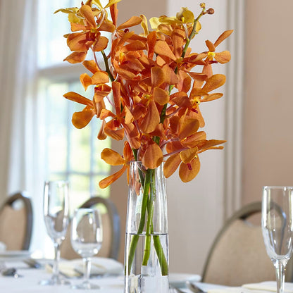 Orange Mokara Bud Vase – MARE'S FLOWER SHOP, Las Vegas NV
